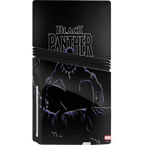 Marvel Black Panther Night Time Watch PS5 Pro Disk Bundle  Skin